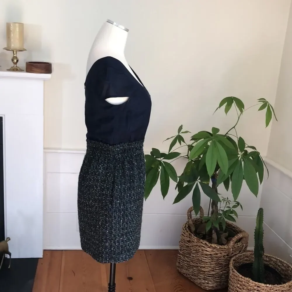 JCrew Dress blue top wool skirt, 0